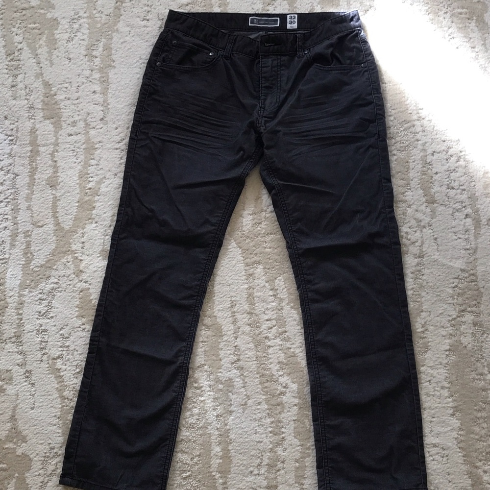 Gray corduroy